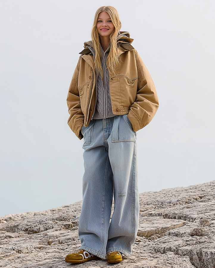 ASHORE_Trendy_Short_Workwear_jackets_and_Hoody_Sweater_and_Loose_jeans