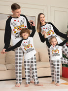 Christmas Family Matching Pajamas Set Mother Father Kids Elk Print Clothes