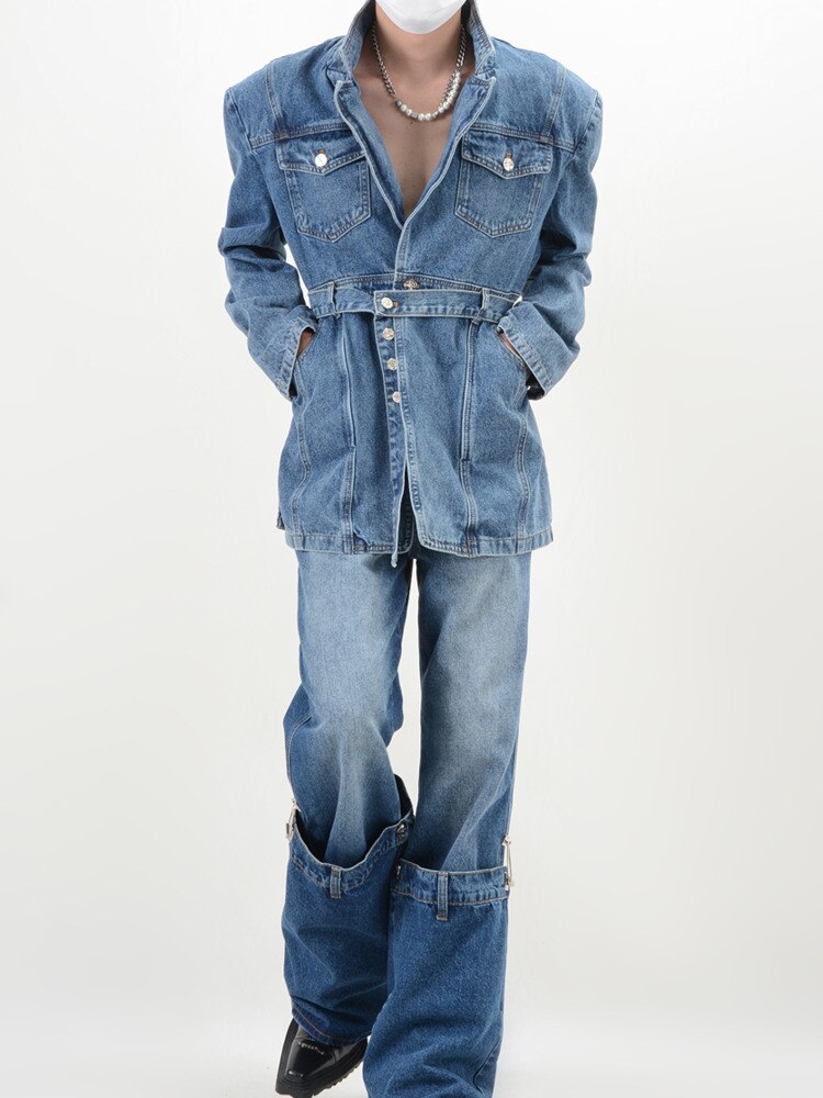 Ashore-Boutique-Innovative-Denim-Women's-Loose-Relaxed-Long-Sleeve-Coat-and-Jeans-2023