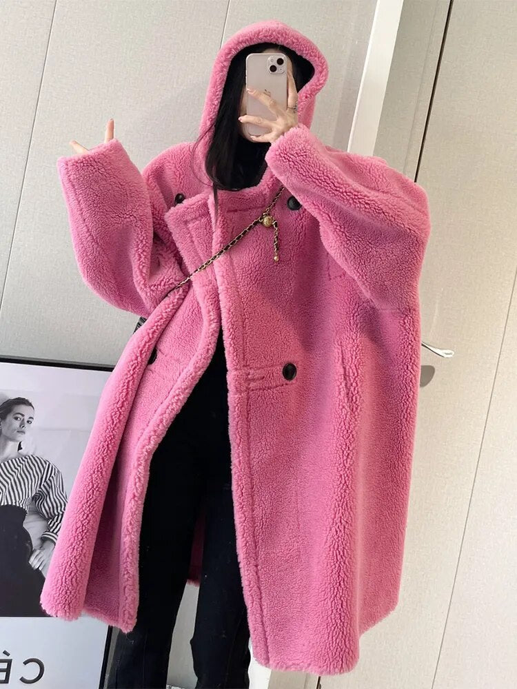 Ashore-Boutique-Women's-Midi -Length-Faux-Fur-coats-Hoodies-Autumn-Winter-Long-Oversized-Coat-2
