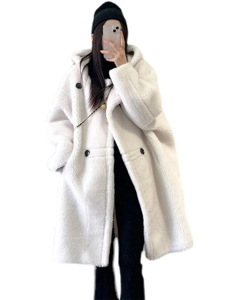 Ashore-Boutique-Women's-Midi -Length-Faux-Fur-coats-Hoodies-Autumn-Winter-Long-Oversized-Coat-6