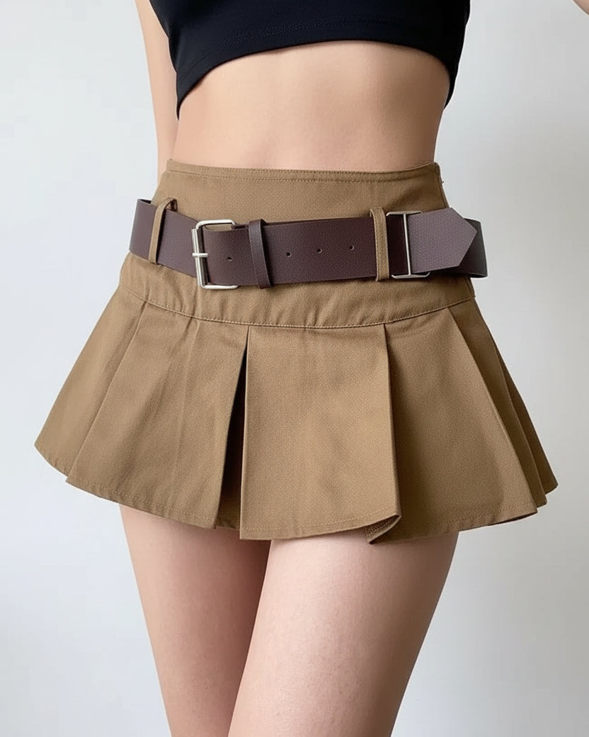 Ashore-Khaki-Mini-Skirts