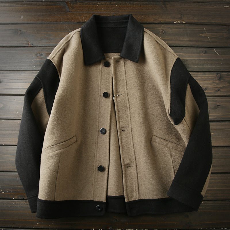 Ashore-Mens-Shop-spring-and-autumn-short-lapel-contrast-woolen-jacket-coat-6
