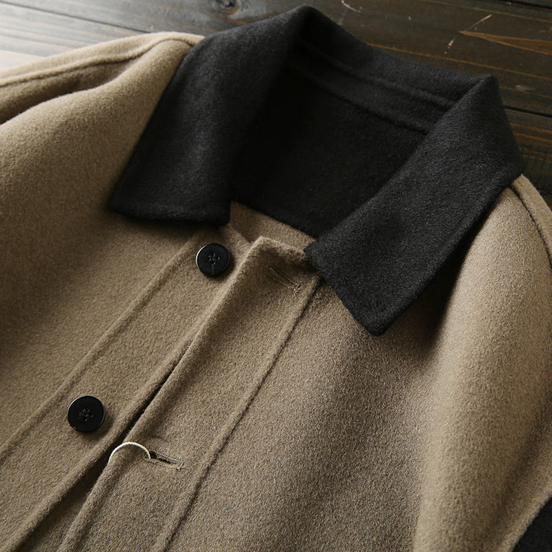 Ashore-Mens-Shop-spring-and-autumn-short-lapel-contrast-woolen-jacket-coat-3