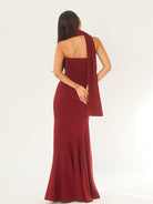 Ashore-Shop-Red-Knitted-Strapless-Midi Dress-With-Scarf-Sexy-dresses-5