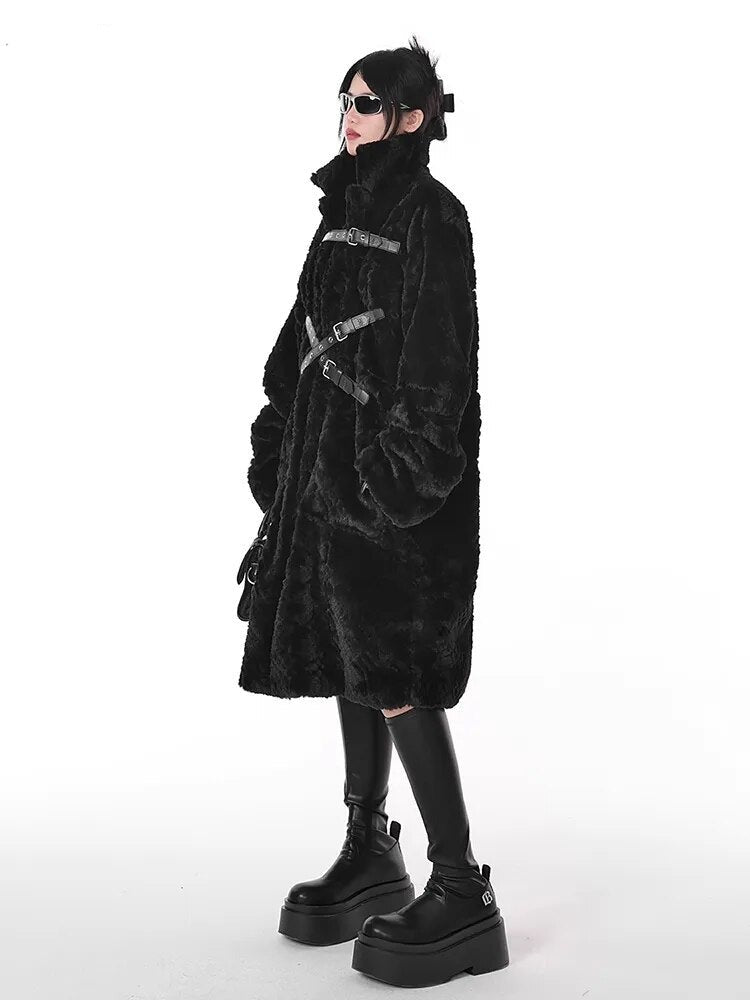 Ashore-boutique-Winter-Cool-Long-Loose-Casual-Soft-Thick-Warm-Black-Fuzzy-Faux-Fur-Coat-Women-2