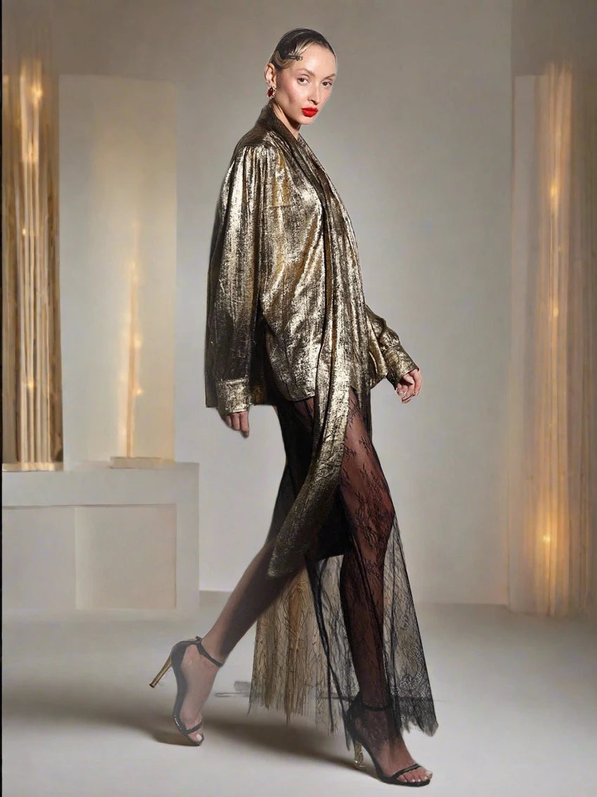 Ashore-shop-Loose-Gold-Women-S-Shirts-2024-Elegant-V-Neck-Long-Sleeve-Shirt-Vintage-Shirt-1