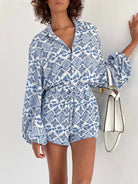 Ashore Shop Womens Summer Matching Sets Loose Print 2 Piece Sets 