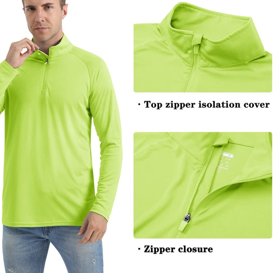 Ashore-shop-Mens- Long-Sleeve-Tee-UPF-50-Sun-UV-Protection-T-Shirt-Men-s-1-4-Zip-Pullover-Outdoor-Shirts-1