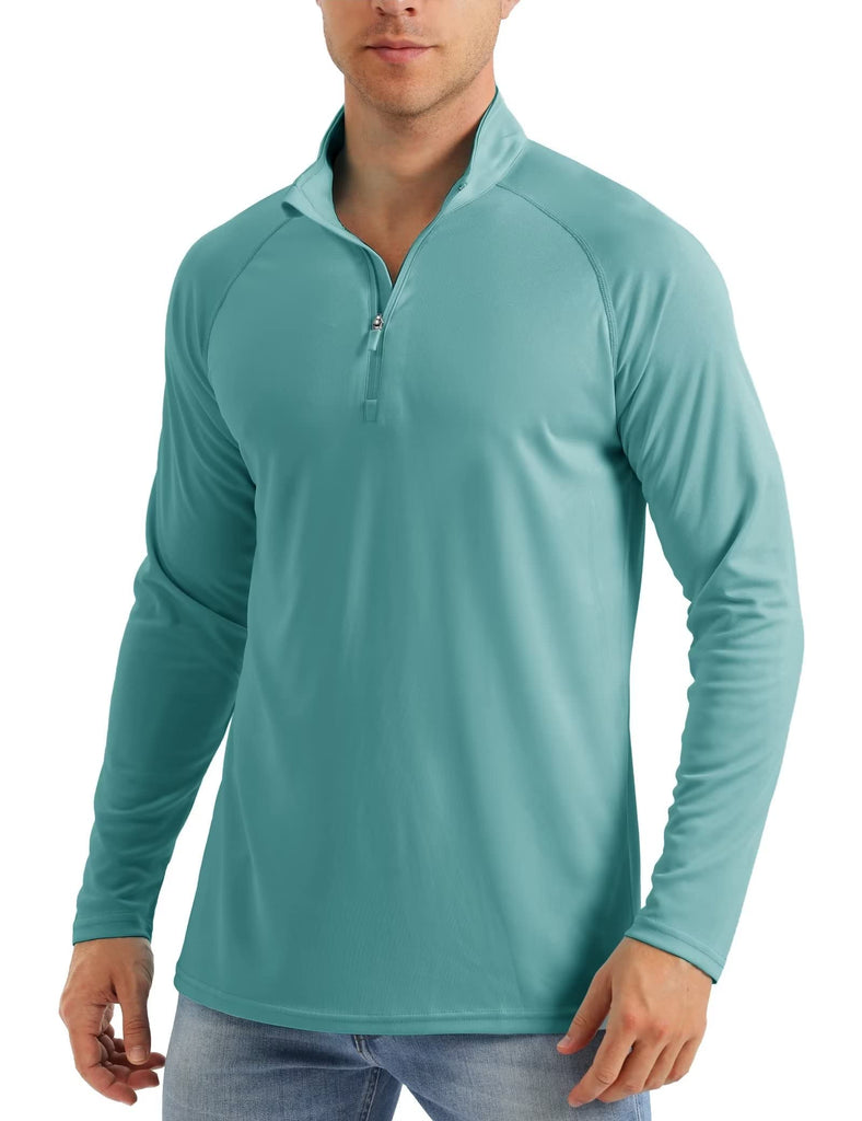 Ashore-shop-Mens- Long-Sleeve-Tee-UPF-50-Sun-UV-Protection-T-Shirt-Men-s-1-4-Zip-Pullover-Outdoor-Shirts-5