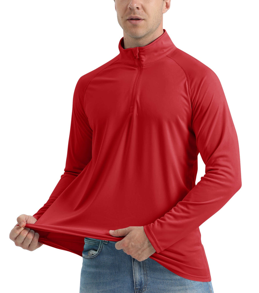 Ashore-shop-Mens- Long-Sleeve-Tee-UPF-50-Sun-UV-Protection-T-Shirt-Men-s-1-4-Zip-Pullover-Outdoor-Shirts-9