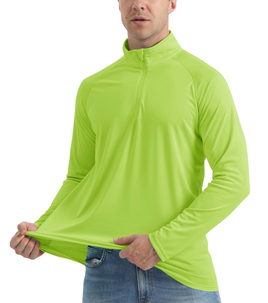 Ashore-shop-Mens- Long-Sleeve-Tee-UPF-50-Sun-UV-Protection-T-Shirt-Men-s-1-4-Zip-Pullover-Outdoor-Shirts