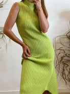 Ashore Shop Women's Elelgant Green Knitted Mermaid Dress