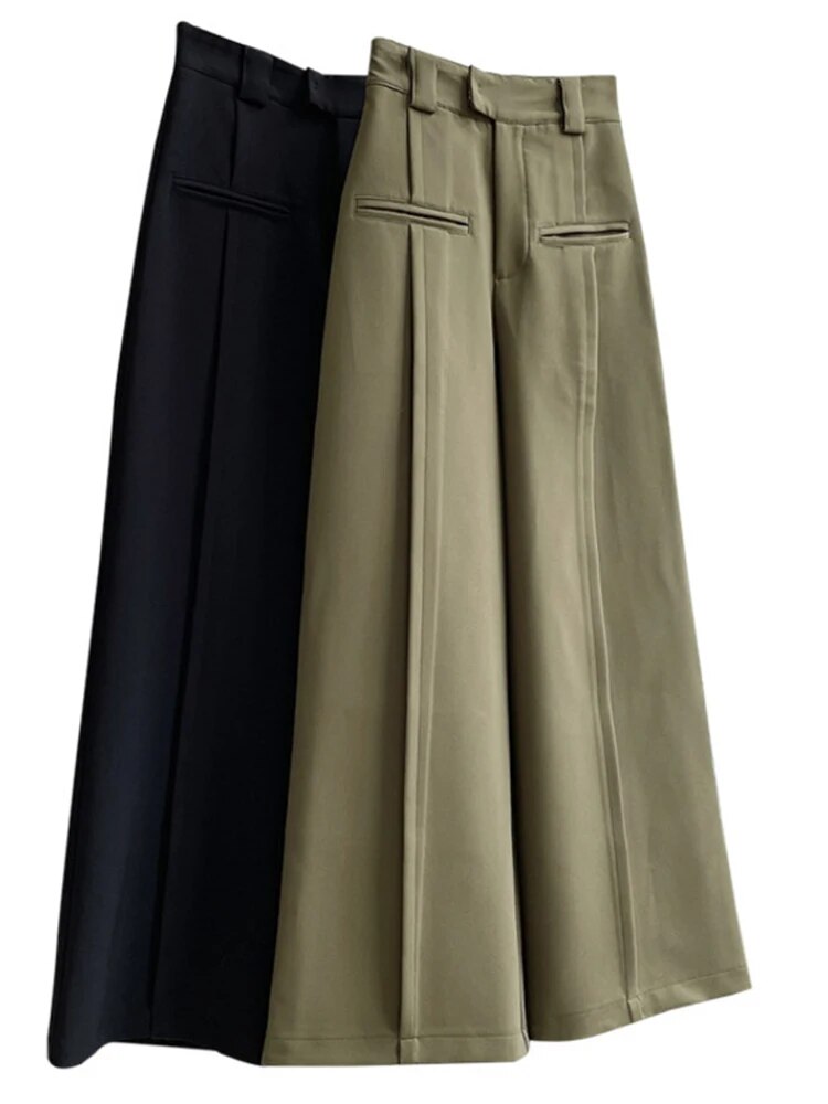 AshoreShop-2023-Spring-New-Women-Solid-Color-Button-High-Waist-Long-Trousers-8