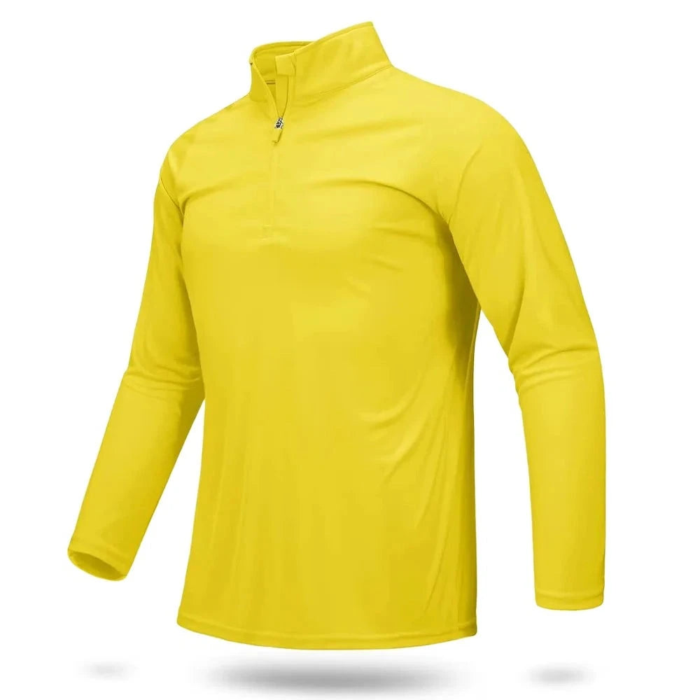 Ashore Mens Shop UPF 50+ T-shirts Men's 1/4 Zip &nbsp;UV Protection Long Sleeve T shirts-8