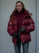 Ashore_Shop_Burgundy_Women_s_Winter_Warm_Hooded_Bubble_Jacket-4