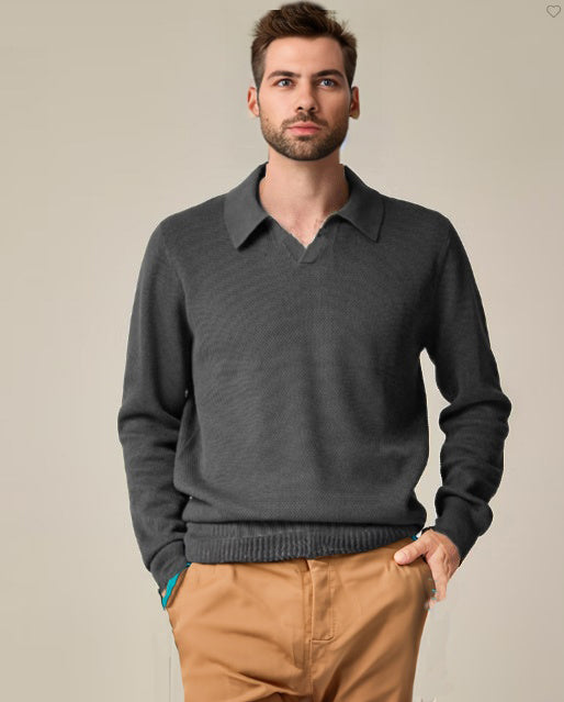 Ashore_Shop_Mens_Real_Wool_Sweater_Open_Collar_Pullover_High_Quality