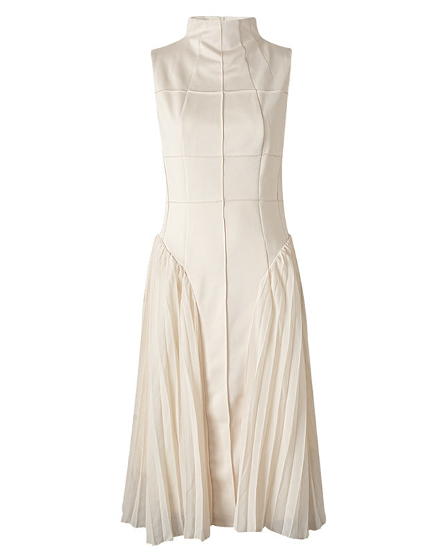 Ashore_Shop_Spring_Slim_Top_and_Pleated_Bottom_Sleeveless_Elegant_Dresses-1