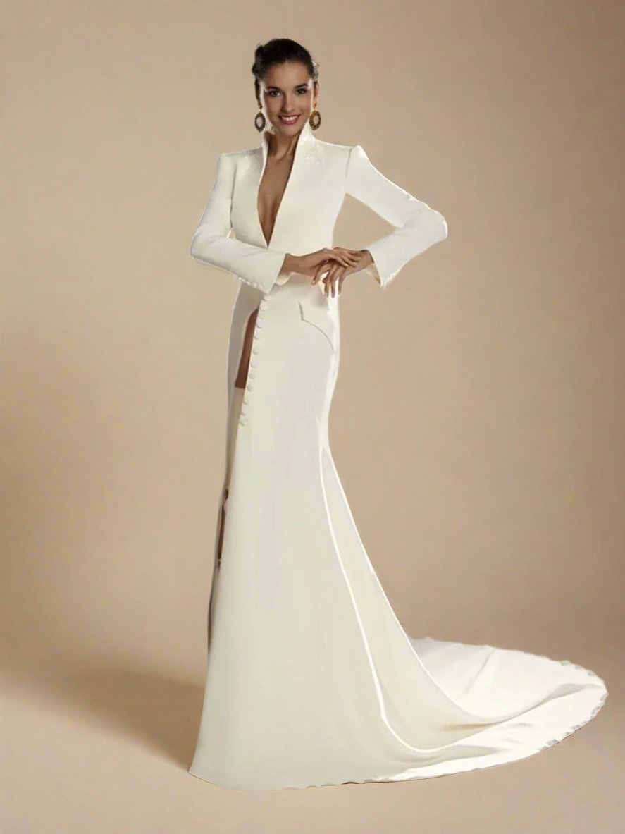 Ashore_Shop_Women_s_Classic_One-Piece_Blazer_Floor-Length_Dress_-_Elegant_Formal_Tuxedo_Party_Dress_Custom_Made