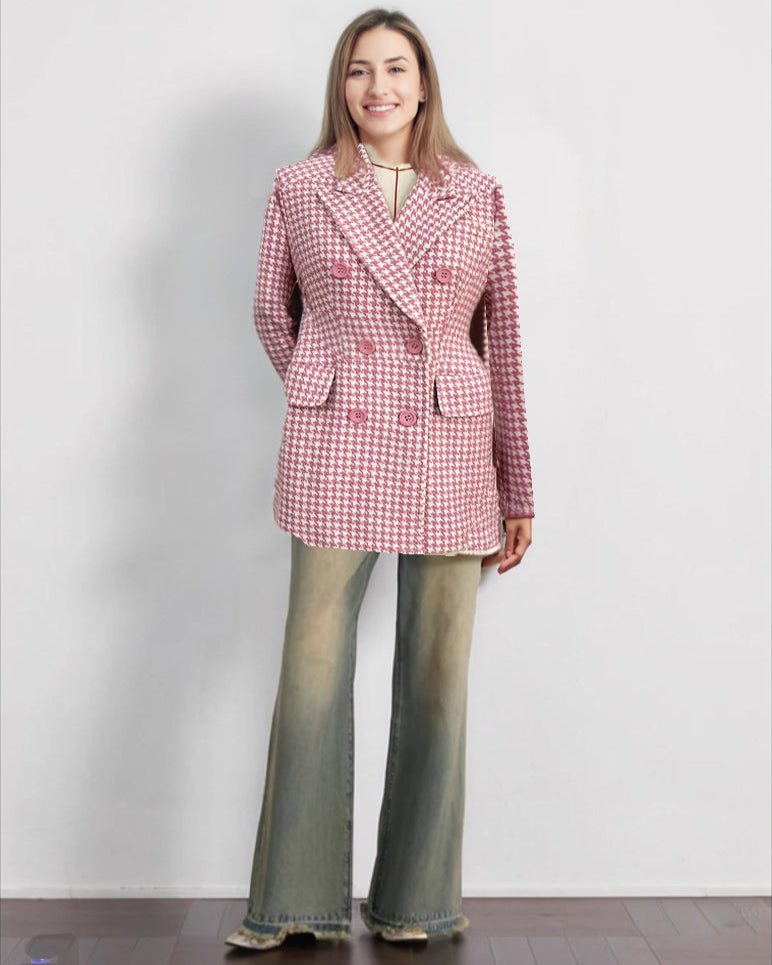 Ashore_Shop_s_Classic_Houndstooth_Double-Breasted_Blazer_for_women