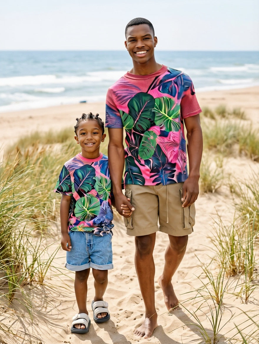 Ashore_Unisex_Boys_Palm_Leaves_Tees_Cotton_or_Wicking_Poly-1