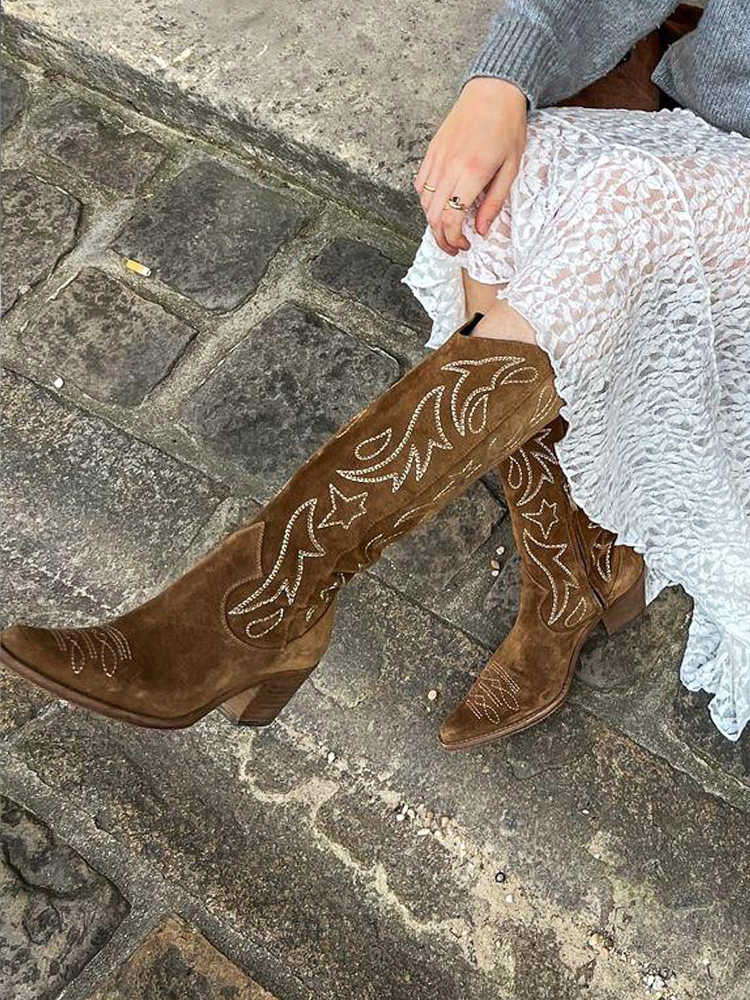Ashore_Western_Shop_rich_brown_suede_western-embroidered_cowgirl_high_brown_boots
