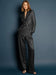 Women 2 Pieces Elegant Women's Suits Woman Loose-fit-shiny-pant-suits