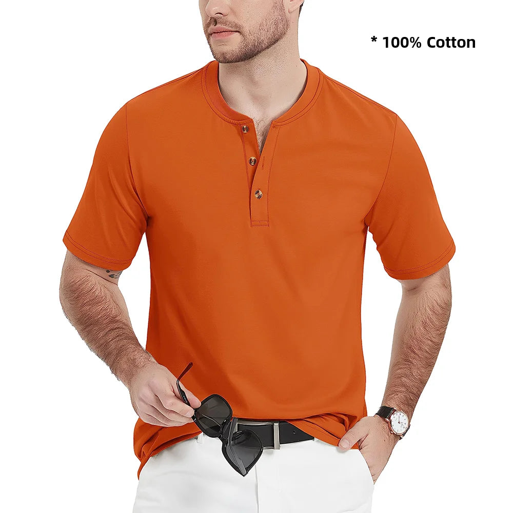 Ashoreshop-100%-Cotton-Henley-T-shirts-Mens-Casual-Henry-Collar-Short-Sleeve-T-Shirts-Summer-Tee-16