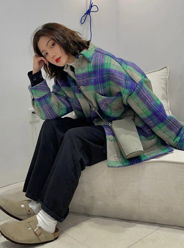 Ashoreshop-Autumn-Winter-Loose-Casual-Colorful-Plaid-Woolen-Chirt-Coats-3