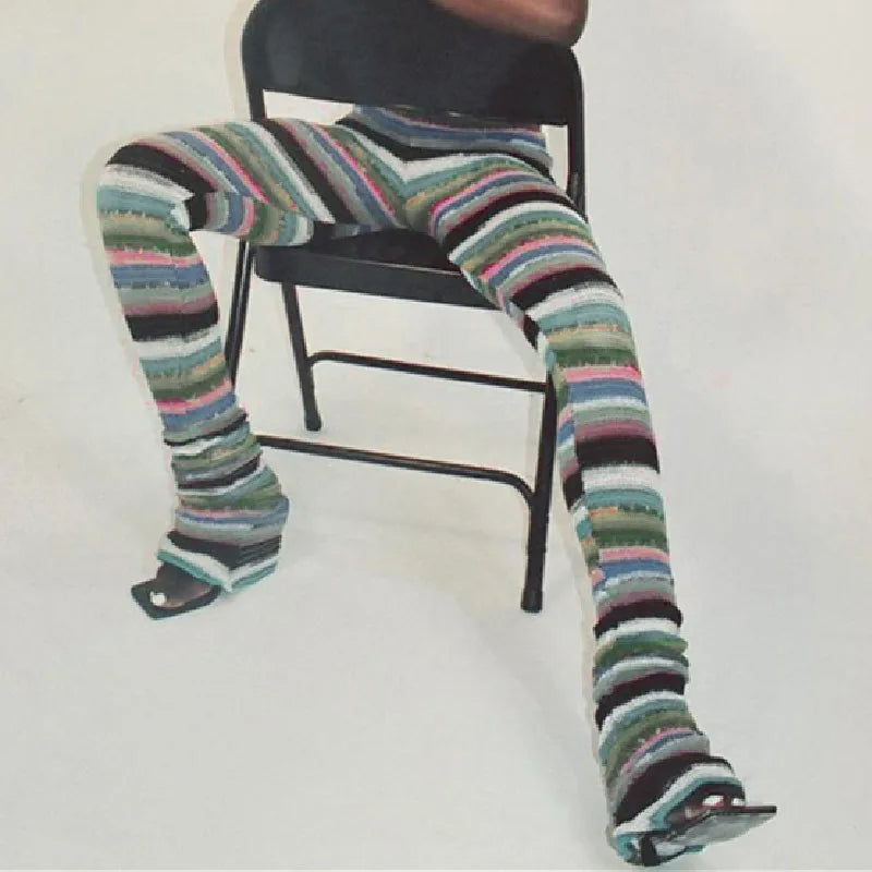 Ashoreshop-Colorful-Striped-Sweater--Knitted-Trousers-Random-Printed-Casual-pants-leggings6