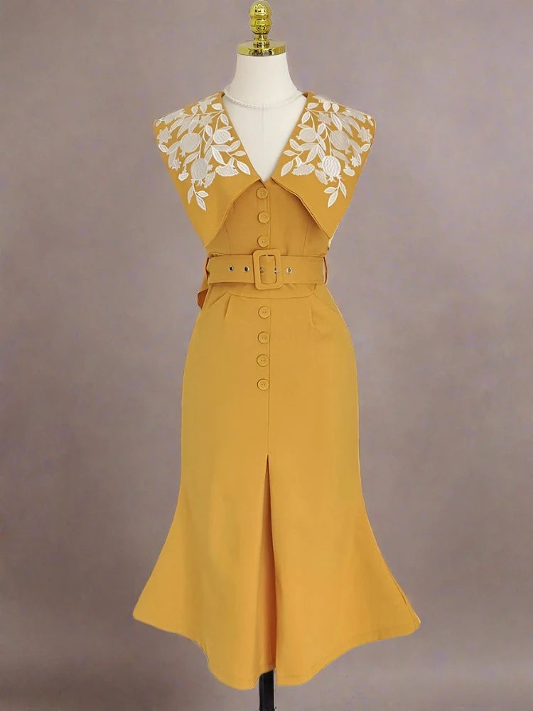 Ashoreshop-Embroidery-Collar-Belt-Vintage-Dresses-For-Women-Elegant-Sleeveless-Party-Dress-2024-5