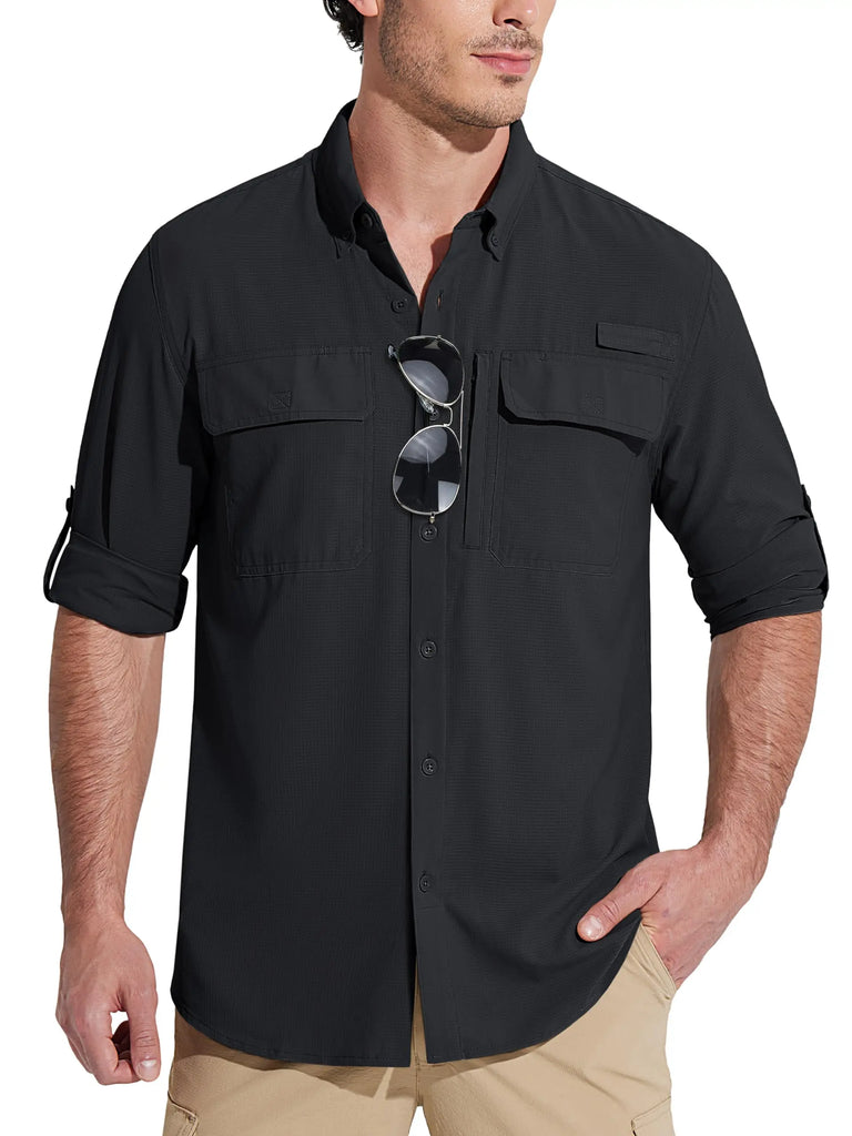 Ashoreshop-Mens-Chest-Pocket-Work-Shirts-Casual-Mens-Long-Sleeve-Lightweight-Quick-Dry-Hiking_outdoor-shirts-2