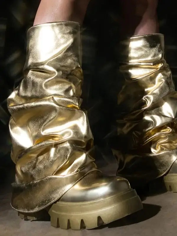Ashoreshop-Metallic-Boots-Mid-Calf-In-Gold-Shark-Botas-Luxury-Winter-Platform-y2k-Shoes-For-Women