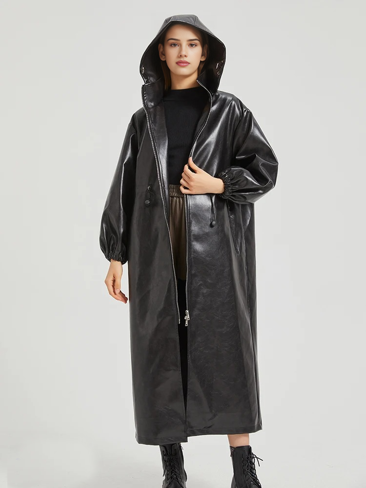 City midi waterproof trench raincoat online