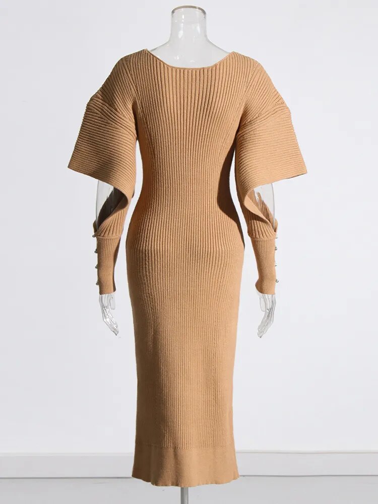 Ashoreshop-womens-autumn-sweater-dresses-Minimalist-Dresses-For-Women-V-Neck-Long-Sleeve-High-Waist-Pullover-Autumn-Dress-7