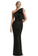 Ashore Shop Elegant One Shoulder Satin Mermaid Formal Dress