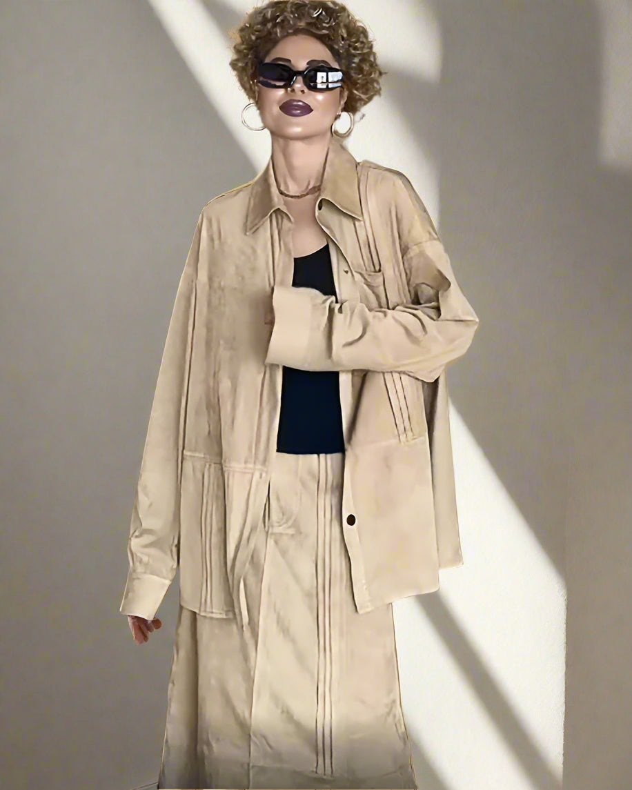 Crush_Suede_Two_Piece_Shirt_and_Long_Skirt_Matching_Outfit_Sets