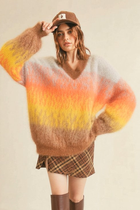 Designer_Brand_Autumn_Ombre_Mohair_Sweater_and_Skirt_Two_Piece_Sets