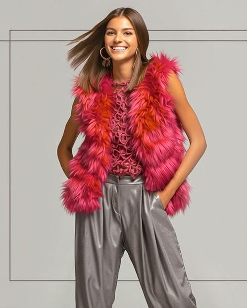 Fuchsia_Mohair_Fur_Vest_ASHORE_Design-1