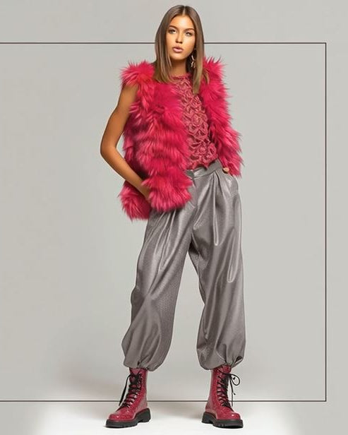 Fuchsia_Mohair_Fur_Vest_ASHORE_Design