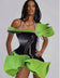 Designer 3D Flower Petal Hem Mini Dress ASHORE® Designer Dress -Custom Made Only