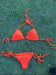 Luxury Vibrant Orange Crochet Bikini Set Ashore Brand