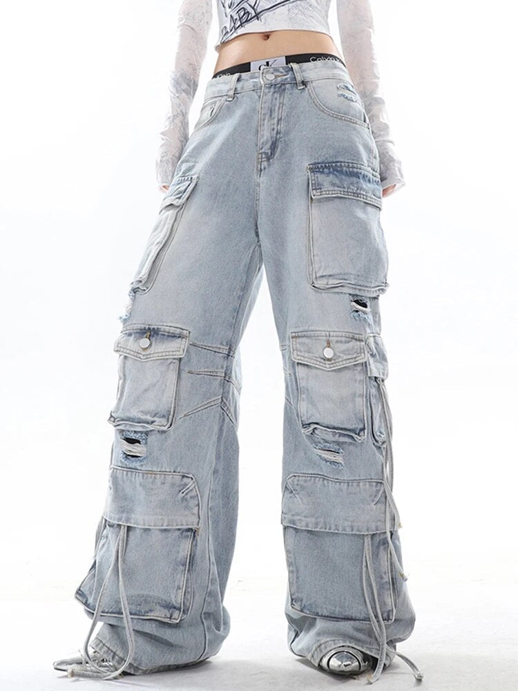 Innovative_Women_s_Jeans_Wash_Vintage_Straight_Denim_Cargo_Pants_Autumn_2023_New-1-4