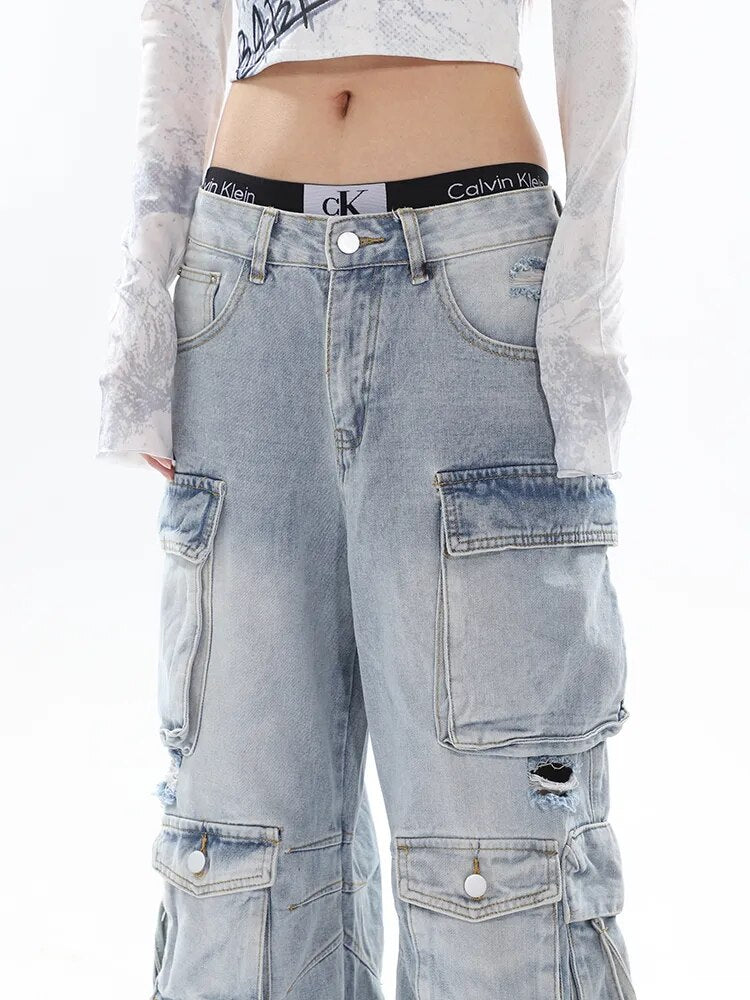 Innovative_Women_s_Jeans_Wash_Vintage_Straight_Denim_Cargo_Pants_Autumn_2023_New-1-6