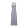 ASHORE Summer Sparkling Silver Soft Silk Maxi Dresses