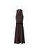 Summer Satin Dress ASHORE Shop Refined Sleeveless Brown Satin Dress