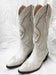 Ashore Western Shop  rich brown leather finish with  embroidery cowgirl high brown boots