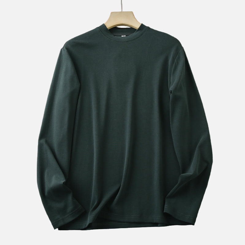 Men_s_autumn_and_winter_moisture-wicking_crew_neck_solid_color_long-sleeved_T-shirt-1-4-5-6-7-8