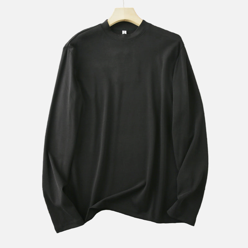 Men_s_autumn_and_winter_moisture-wicking_crew_neck_solid_color_long-sleeved_T-shirt-1-4-5-6