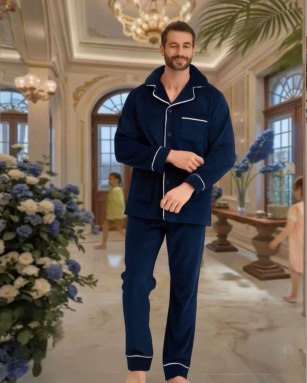 Men_s_pajamas_long-sleeved_trousers_thickened_warm_suit_for_Holidays_Home